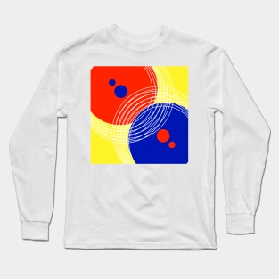 pastel retro circles Long Sleeve T-Shirt